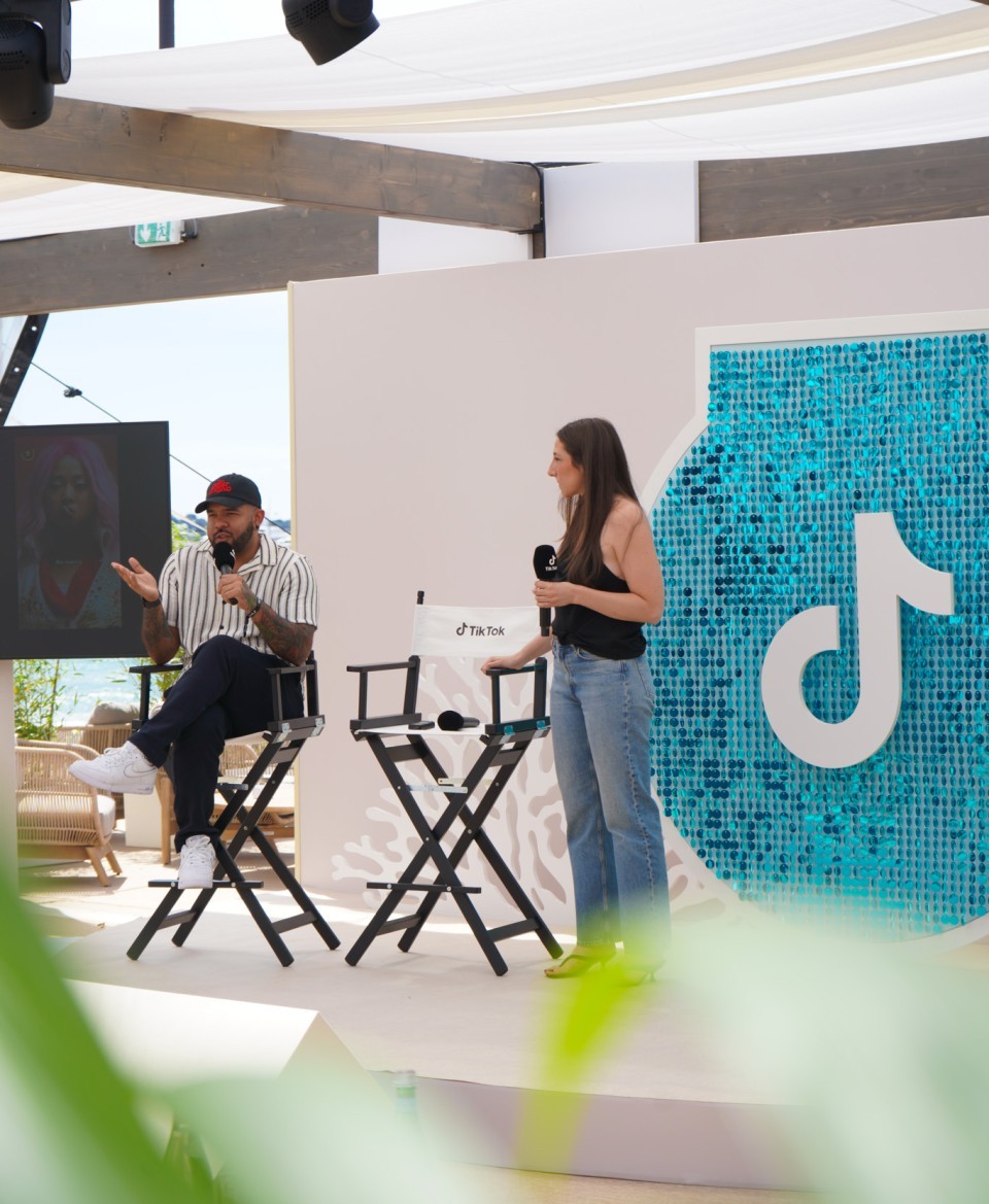 Décor et direction artistique espace TikTok Festival de Cannes 2026