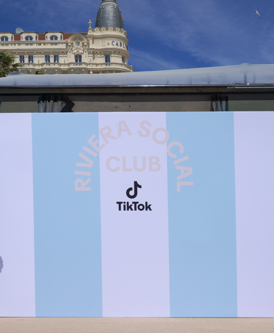 Décor et direction artistique espace TikTok Festival de Cannes 2026